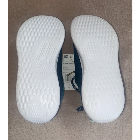 Adidas Cloudfoam Pure SPW kids shoes ID5907 in Teal Blue Size 1 1/2 Youth - Picture 7 of 8